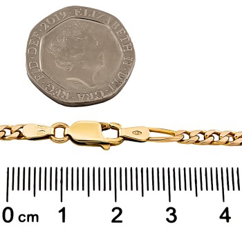 9ct gold 13.7g 24 inch figaro Chain